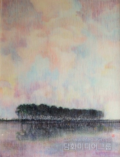  Afterimage 116x91cm mixed media 2021
