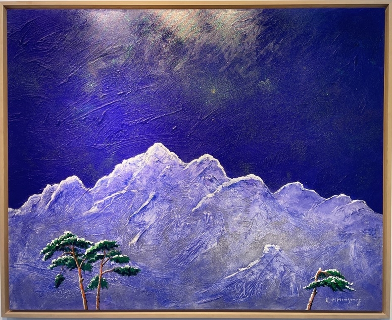 북한산 72.7 * 60.6 mixed media on canvas 2021년