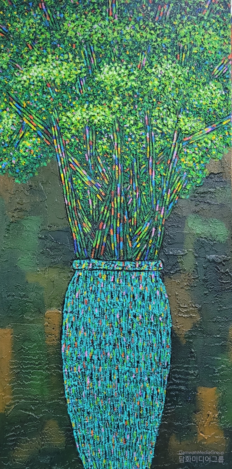 사는이야기-화양연화 80x162.2cm 혼합재료 2024년