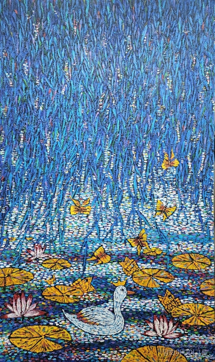 사는이야기-화양연화 97x162cm 혼합재료 2022년