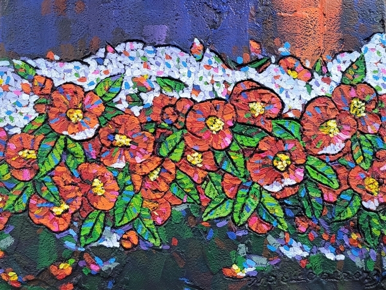 사는이야기 새벽을 기다리며 53x40.9cm 혼합재료 2023년