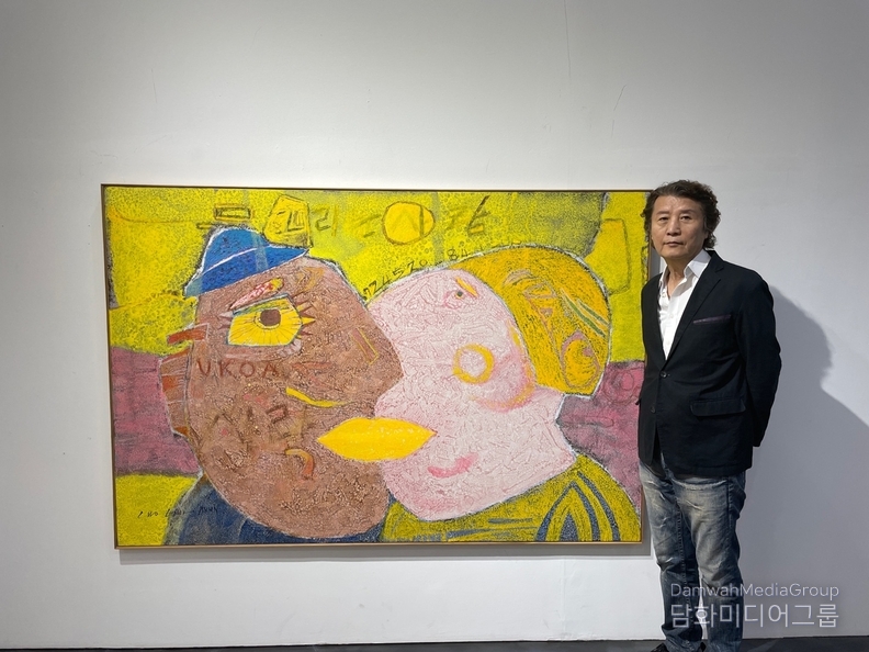 조국현작가 그리운 사람 130.3 * 193.9 mixed media on canvas 2024suswkr