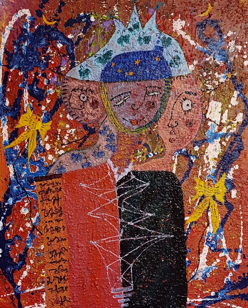 진주린-균형의 시절들 / 60.6x72.7cm / mixed media on canvas / 2024 / 유세청