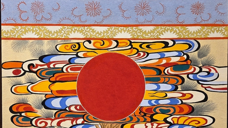 [담화총사 칼럼] 김정연 작가의 '일월수상도'로 읽는 "K-민화의 생명 질서"