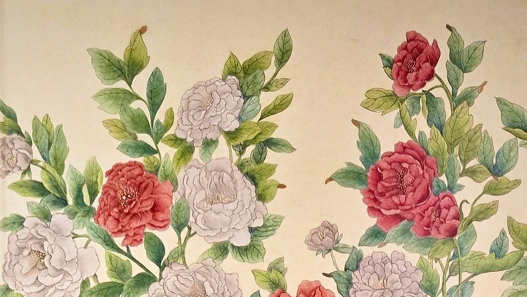 [담화총사 칼럼] 꽃으로 전하는 새해의 덕담, “정원숙의 K-민화 모란도”